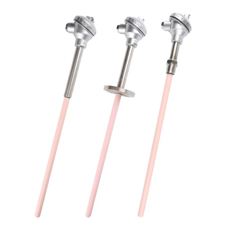 Pt100 Type High Temperature Platinum Rhodium Thermocouple With Corundum Tube